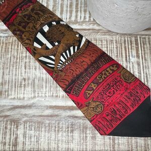 Flying Lady Fillmore Poster Music Silk Designer Suit Necktie Tie